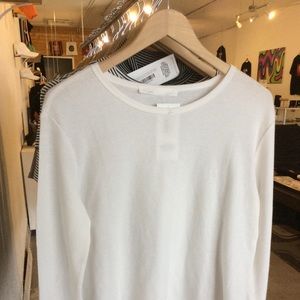 Double Zero Off White Waffle Long Sleeve